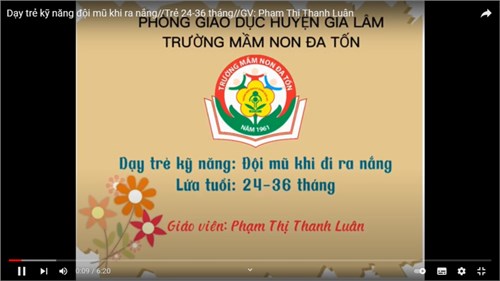 KNS: Dạy trẻ kỹ năng đội mũ (UDPP Montessori)_ Phạm Thị Thanh Luân